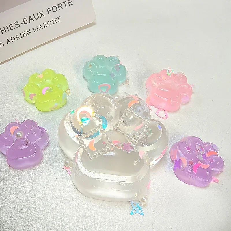 Luminous gato pata hamster mole squeeze brinquedo alívio do estresse festa antiestresse subindo brinquedos para adultos crianças estiramento brinquedo descompressão