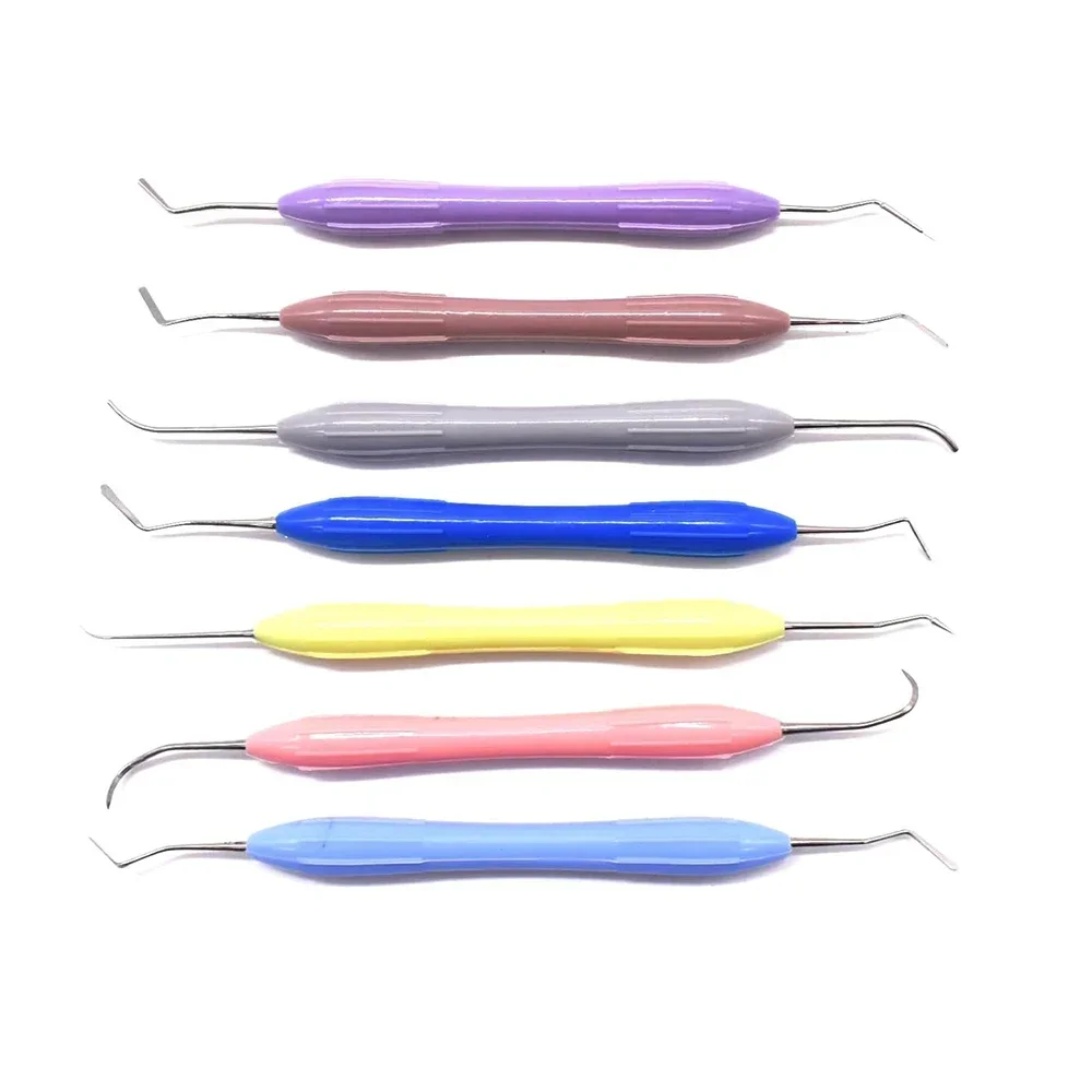 

7Pcs/set Dentals Composites Resins Filling Spatulas Aesthetics Restorations Set Filler Set Tools Restorations Spatulas Tool
