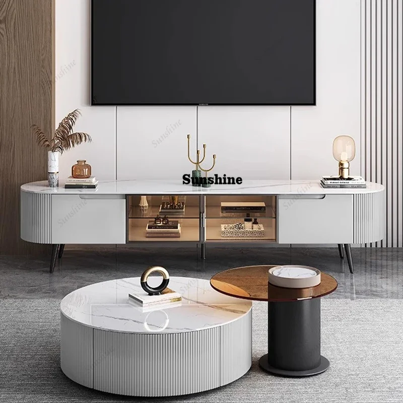 Creative Luxury Premium Storage Design Tv Brackets Drawers Aesthetic Tv Stand Modern Muebles Para Hogar Living Room FurnitureZ