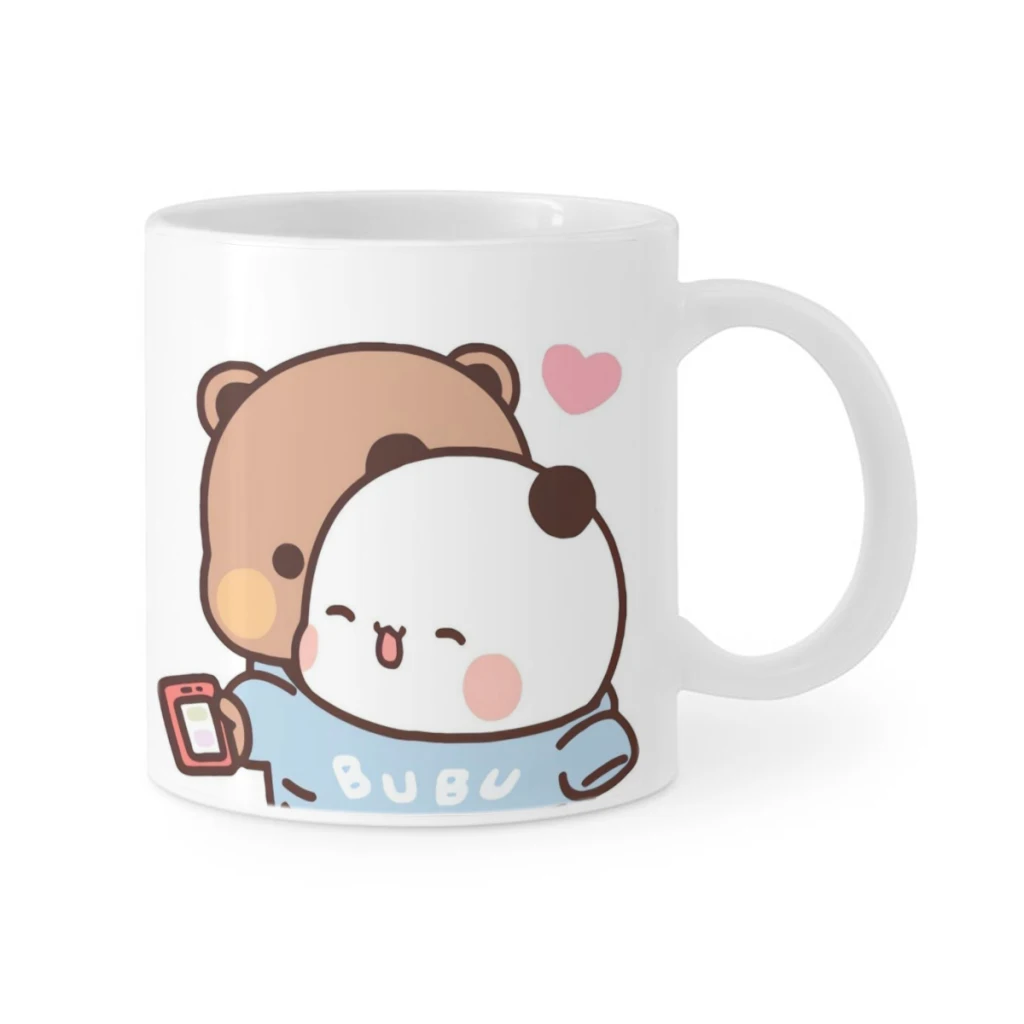 Panda Bear Hug Bubu Dudu Ceramics Coffee Mugs Tea Cup Milk Cups Gifts Drinkware Coffeeware