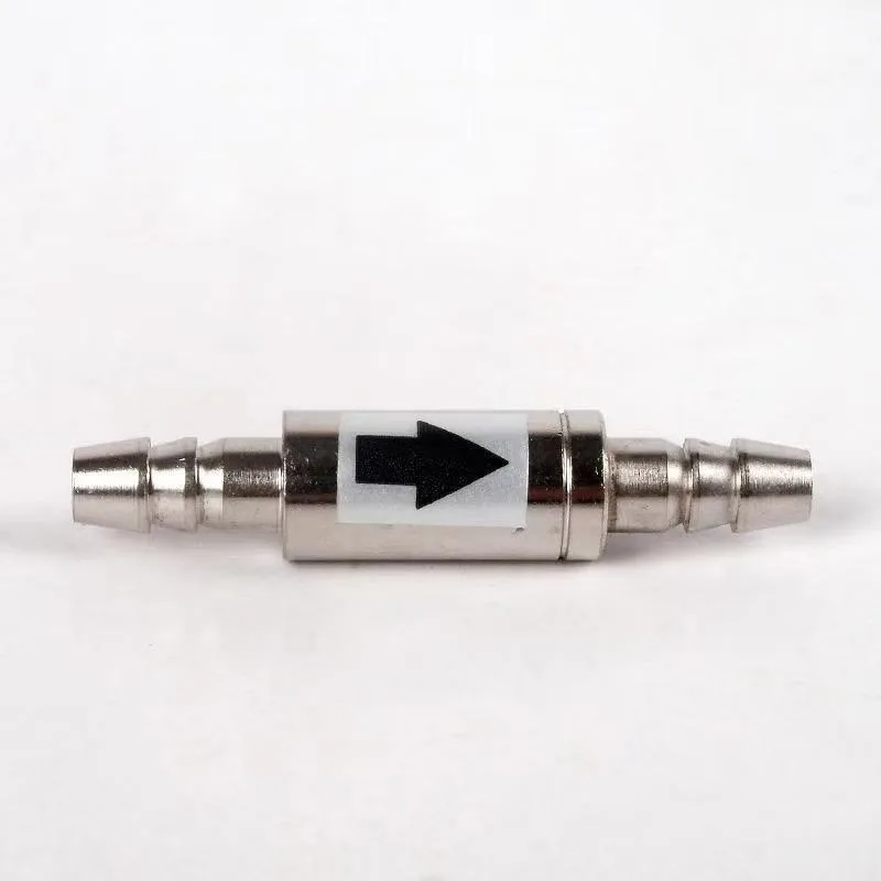 1PCS 4MM Stainless Steel One Way Check Valve,Air CO2 Line Tubing Regulator for Anti-Backflow Non-Return in Aquarium System