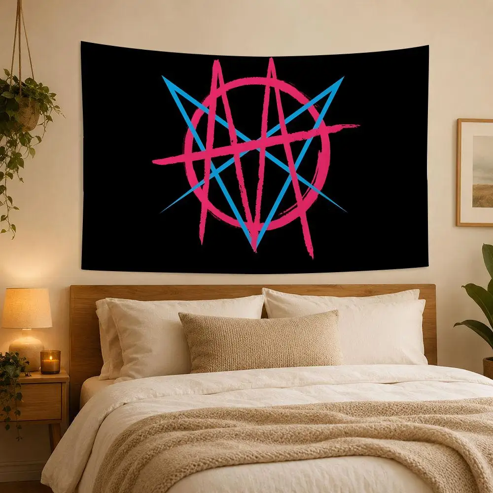 Band M-Mindless Self Indulgence Tapestry House Bedroom Living Bar Garden Microfiber Decoration Background