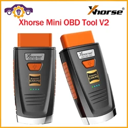 100% originale Xhorse Mini OBD Tool V2 XDMO20 supporta protocollo CANFD/luce LED/tutte le chiavi perse per Xhorse VVDI Key Tool Max