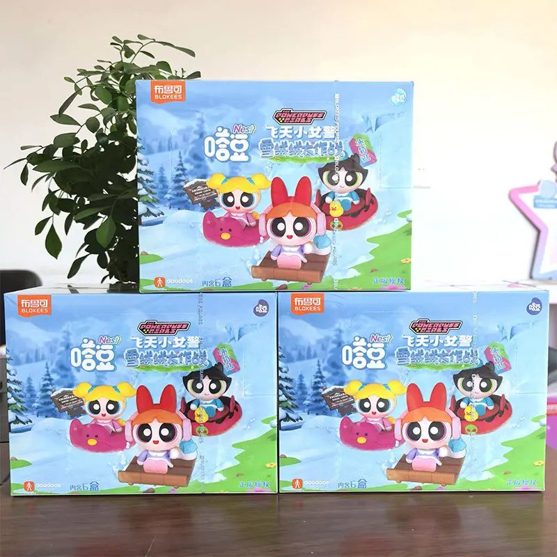 플라잉 피그테일스 스키 냉장고 자석 브로코 스노우 플러프 인형 애니메이션 주변 상품 소녀 귀여운 장식 신상품 재고 있음