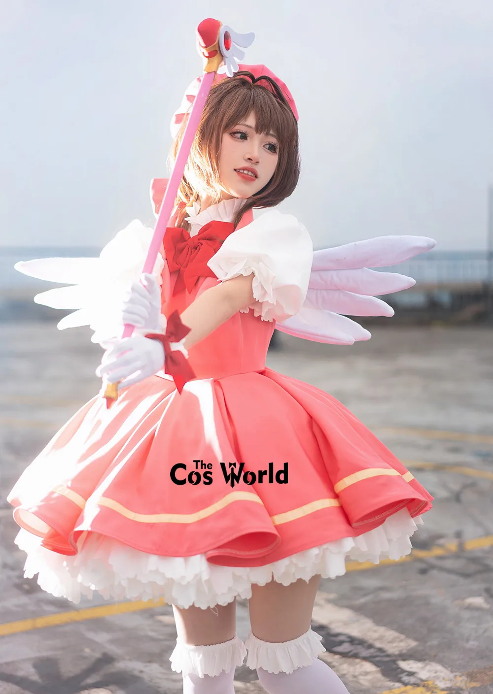 Cardcaptor Kinomoto Sakura Dress Outfit Anime Cosplay Costumes