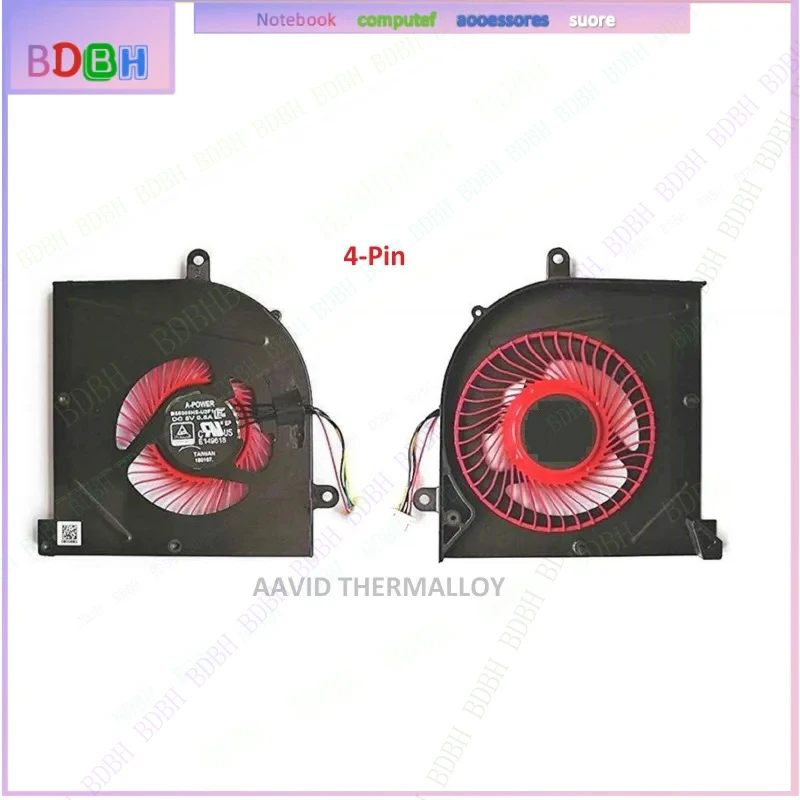 Original  CPU Cooling Fan For MSI GS63 8RE GS63 7RE GS63 7RD  4Pin