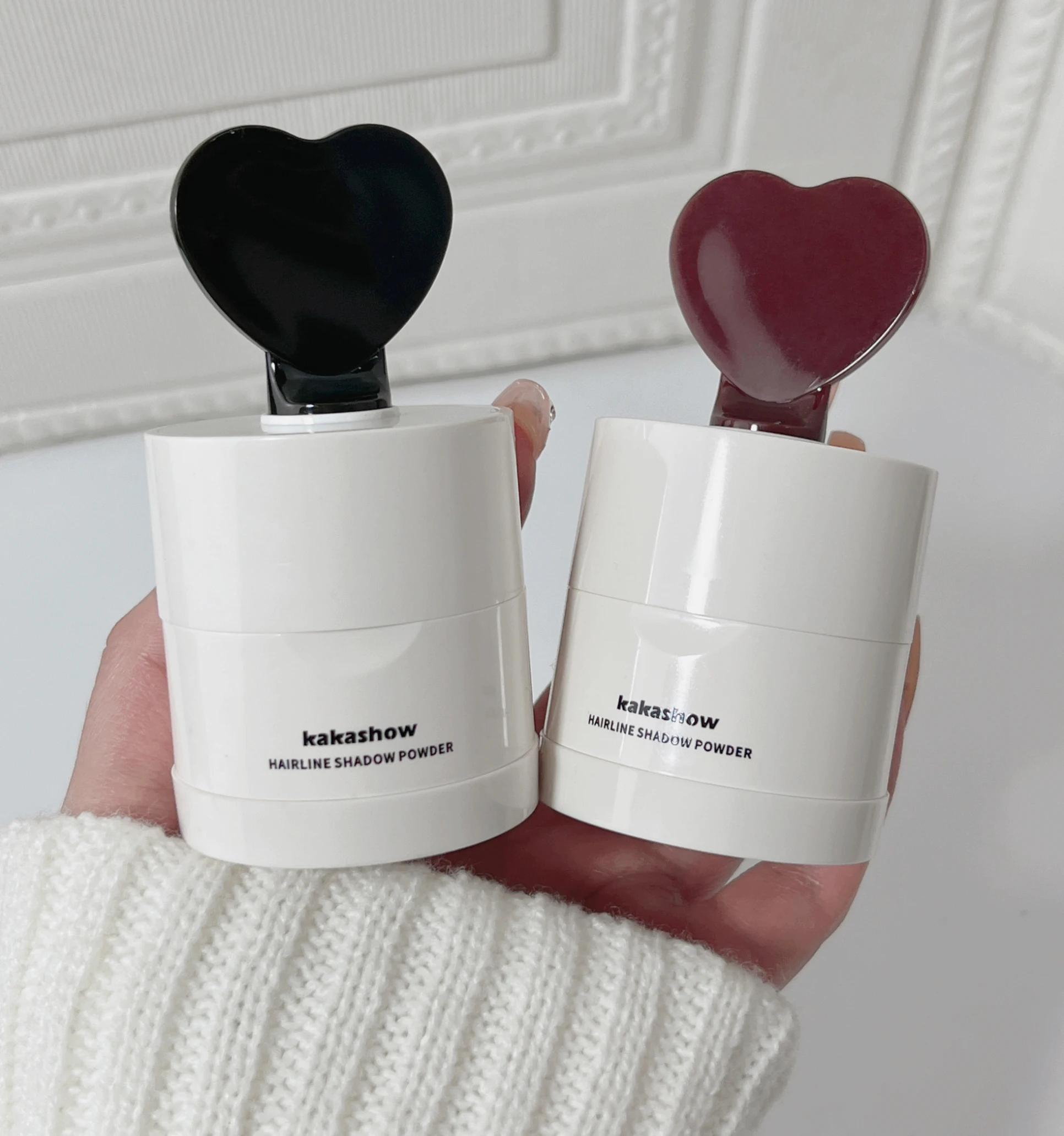 Puder do konturowania włosów Kakashhow nie blaknie, konturowanie twarzy nie pozostawia zbrylonych plam, puder do linii włosów.