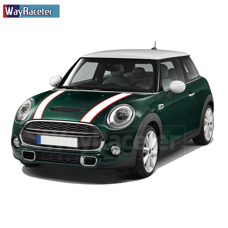 Car Hood Decal Engine Cover Rally Line Bonnet Stripe Sticker For MINI Cooper R55 R56 R57 R58 R59 R60 R50 R52 R53 F54 F55 F56 F60