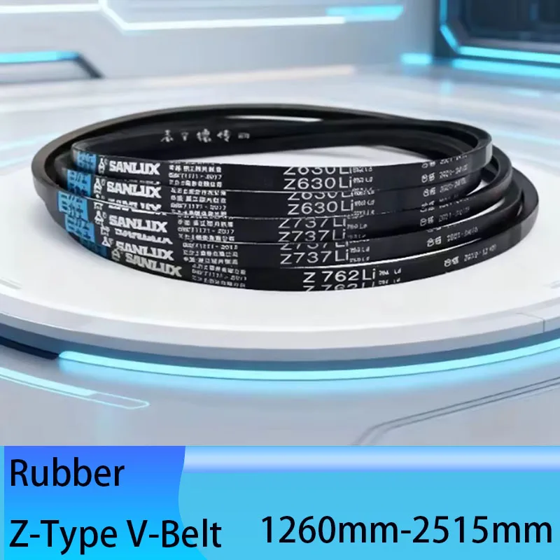 1 Pcs Z-Type Thickness Rubber V-Belt Drive Rubber Belt Narrow Conveyor Belt Circumference 470mm-560mm