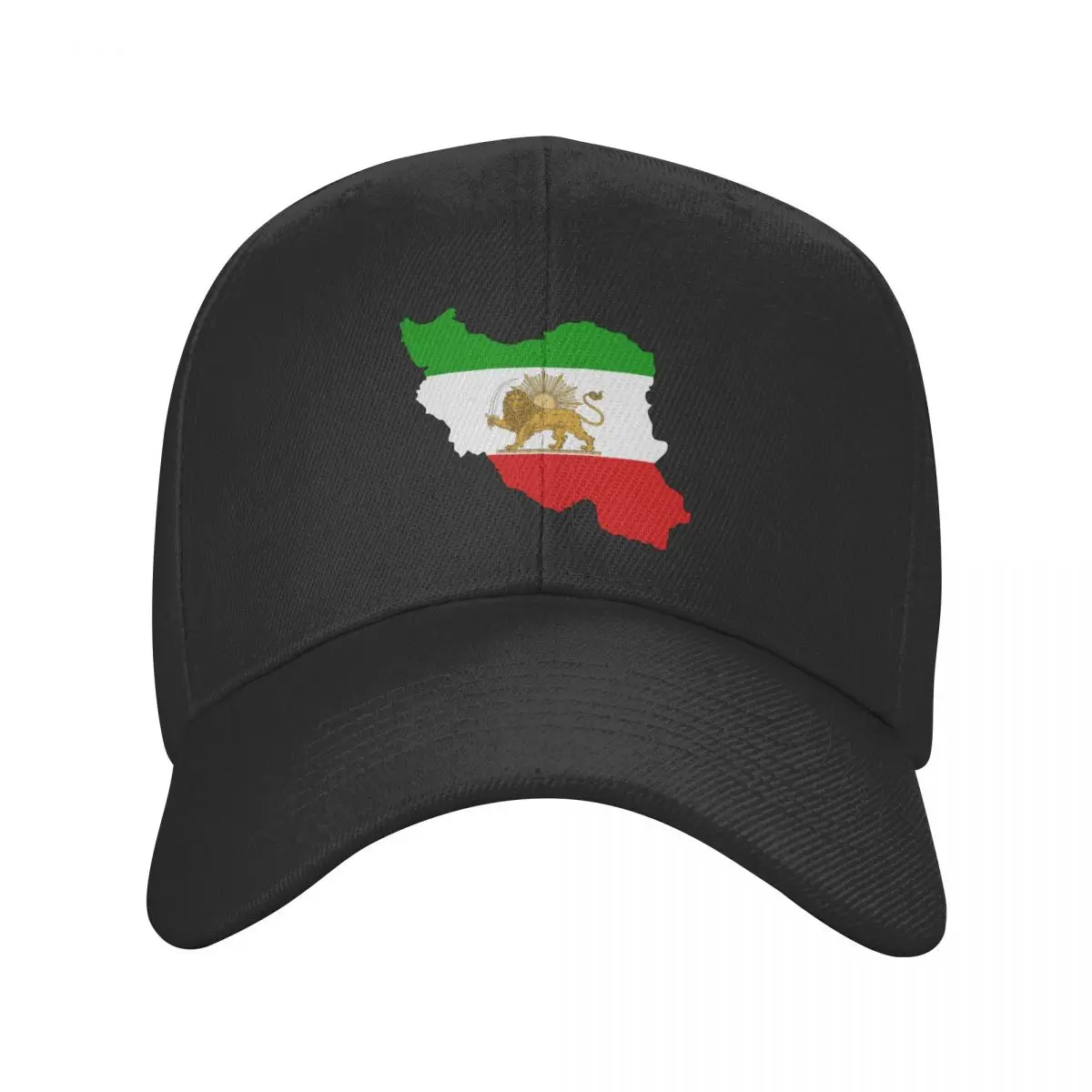 Custom Flag Of Iran Map Baseball Cap Women Men Breathable Lion and Sun Dad Hat Streetwear Snapback Hats