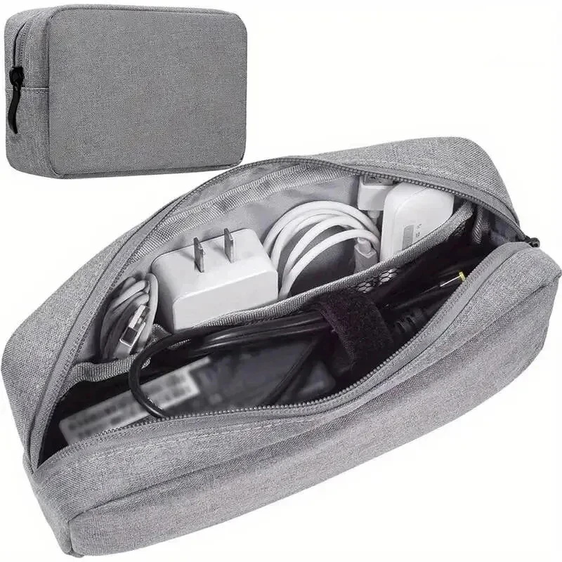 תיק מארגן דיגיטלי נייד מיני תיק מארגן תיק רוכסן עבור אוזניות נסיעות מטען