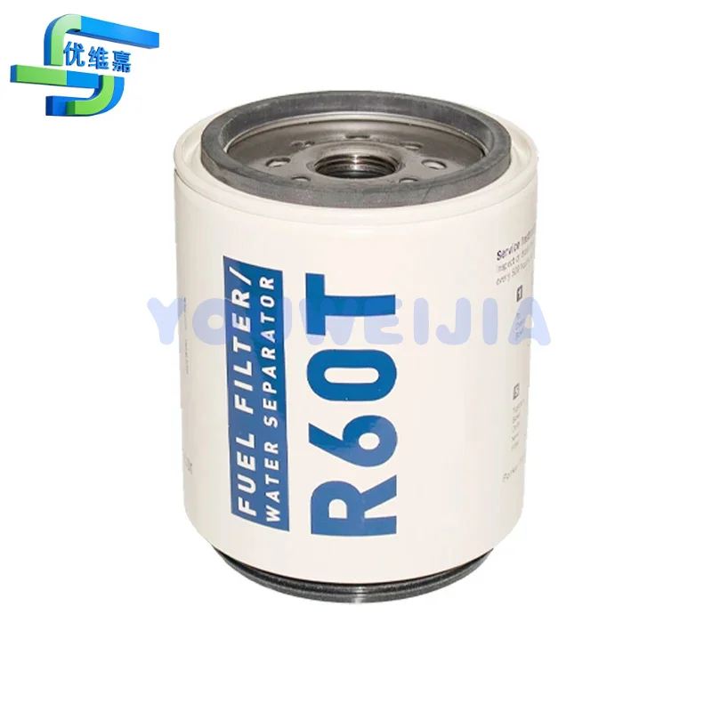 FUEL WATER SEPARATOR FILTER SET R60T, 10 MICRON, FS19687, H7060WK10, WK1142X, P 550730 FOR PARKER FITTING
