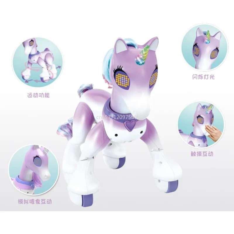 Unicorn Electric Toys Unicorn Toy Electric Remote Control Unicorn Child Robot Touch Induction Enlightenment Gifts for Children