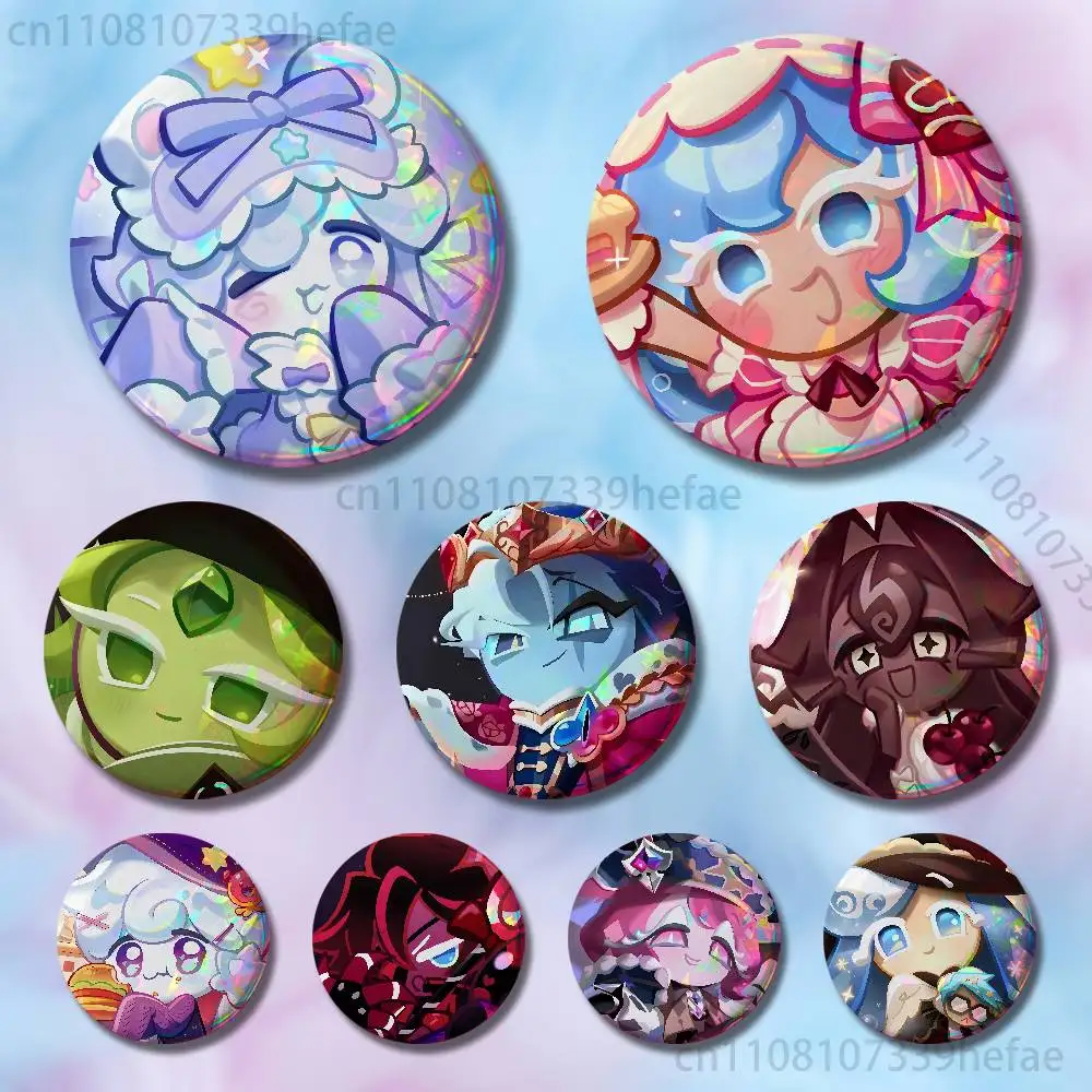 C-Cookie Game R-Run Insignia Badge Case For Decoration 44mm 32mm 58mm Round Tinplate Pin Brooch Gift