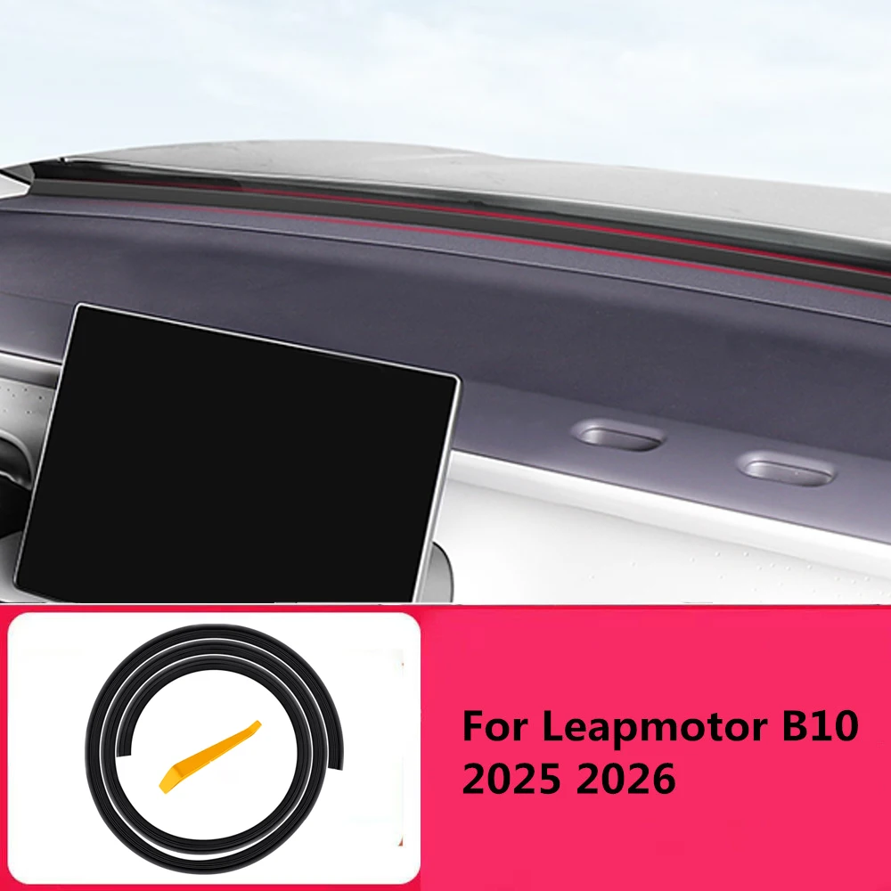 Central Control Instrument Panel Sealing Strip Seam Dustproof Waterproof Soundproof Rubber Strip Fit For Leapmotor B10 2025 2026