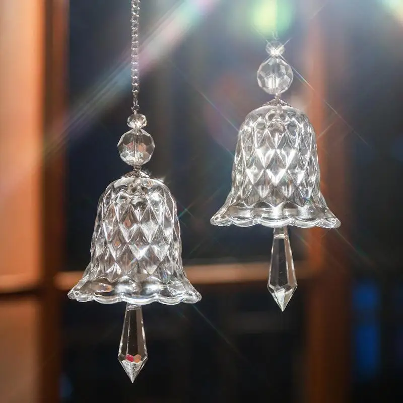 Kristallglas-Glocken-Windspiel, Hängender Sonnenfänger, Ästhetische Dekoration für Schlafzimmerfenster, Hochzeit, Weihnachtsgeschenkidee – Detail 4