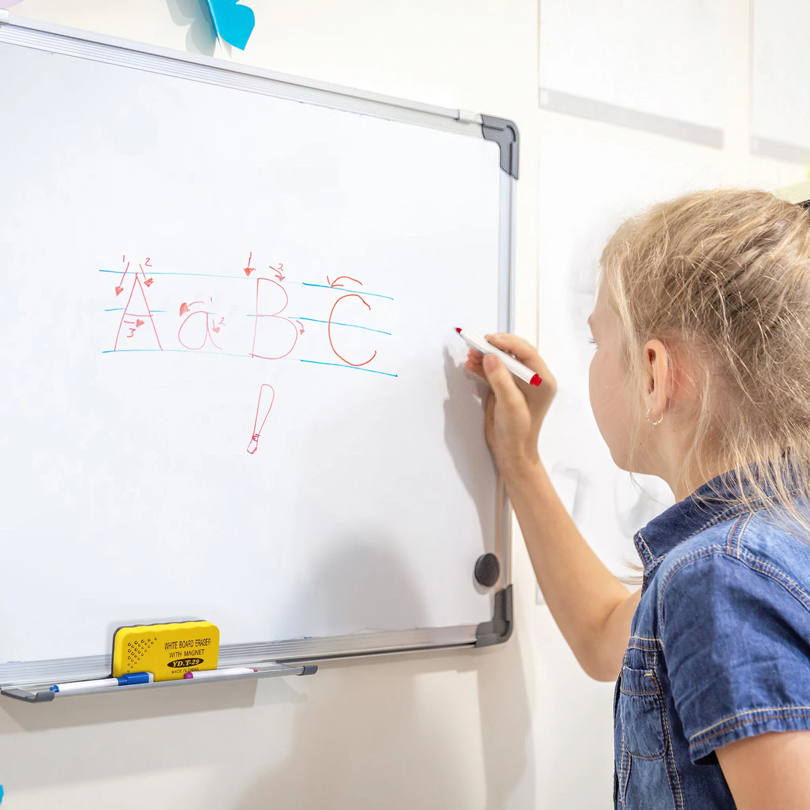 

1Set Whiteboard Accessories Complete Magnetic Whiteboard Supply Strong Durability Smooth Finish Perfect for Office Classroom