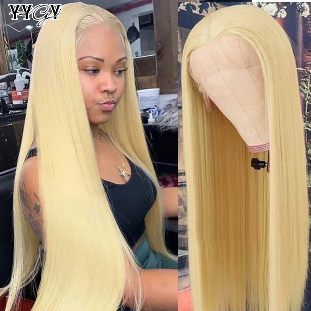 

613 Honey Blonde Human Hair Wigs For Black Women 13x6 HD Human Hair Lace Front Wig Brazilian Straight Hair Wigs Pre Plucked