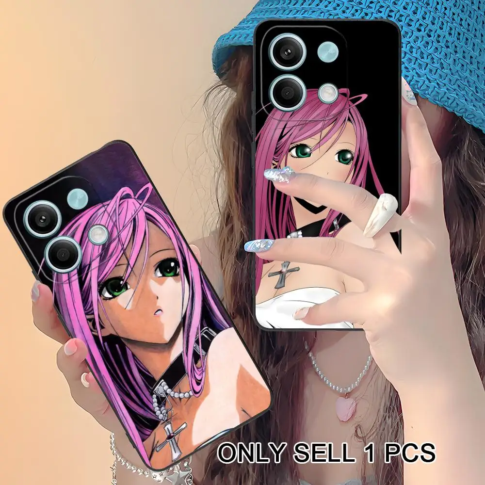 

Rosario Vampire Moka Akashiya Phone Case for Xiaomi Redmi Note 15 14 13 12 11 S Pro Plus 4G 5G Soft TPU Shockproof Cover