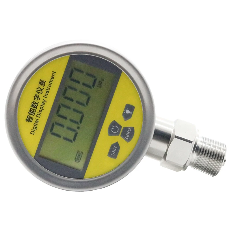 

PT118 Digital Pressure Gauge 10 bar LCD 5-Digit Stainless Steel Manometer Gas air Water Steam Pressure Gauge