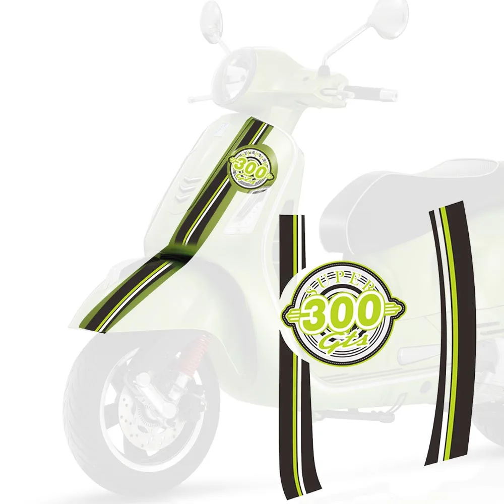 For PIAGGIO VESPA GTS300 Sport Super Moto Sticker GTS 300 Motorcycle Body Shell Decal Reflective Sticker