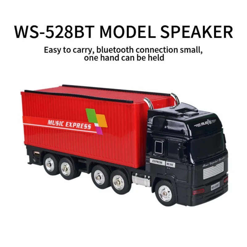 

Wireless Bluetooth Speaker Stereo Bass Music WS-528BT Express Truck Home Decorations with TF USB FM Voice Box For Children's Toy