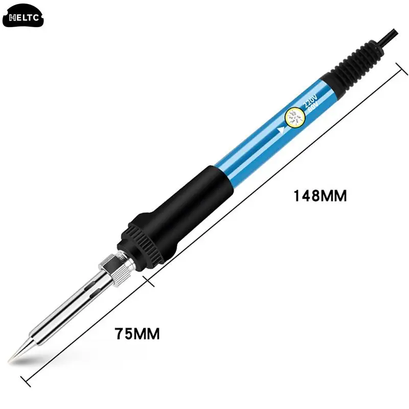 110V (US) / 220V (EU) Adjustable Temperature Electric Soldering Iron 60W Welding Solder Heating Nib Repair Tool 200-450 ℃