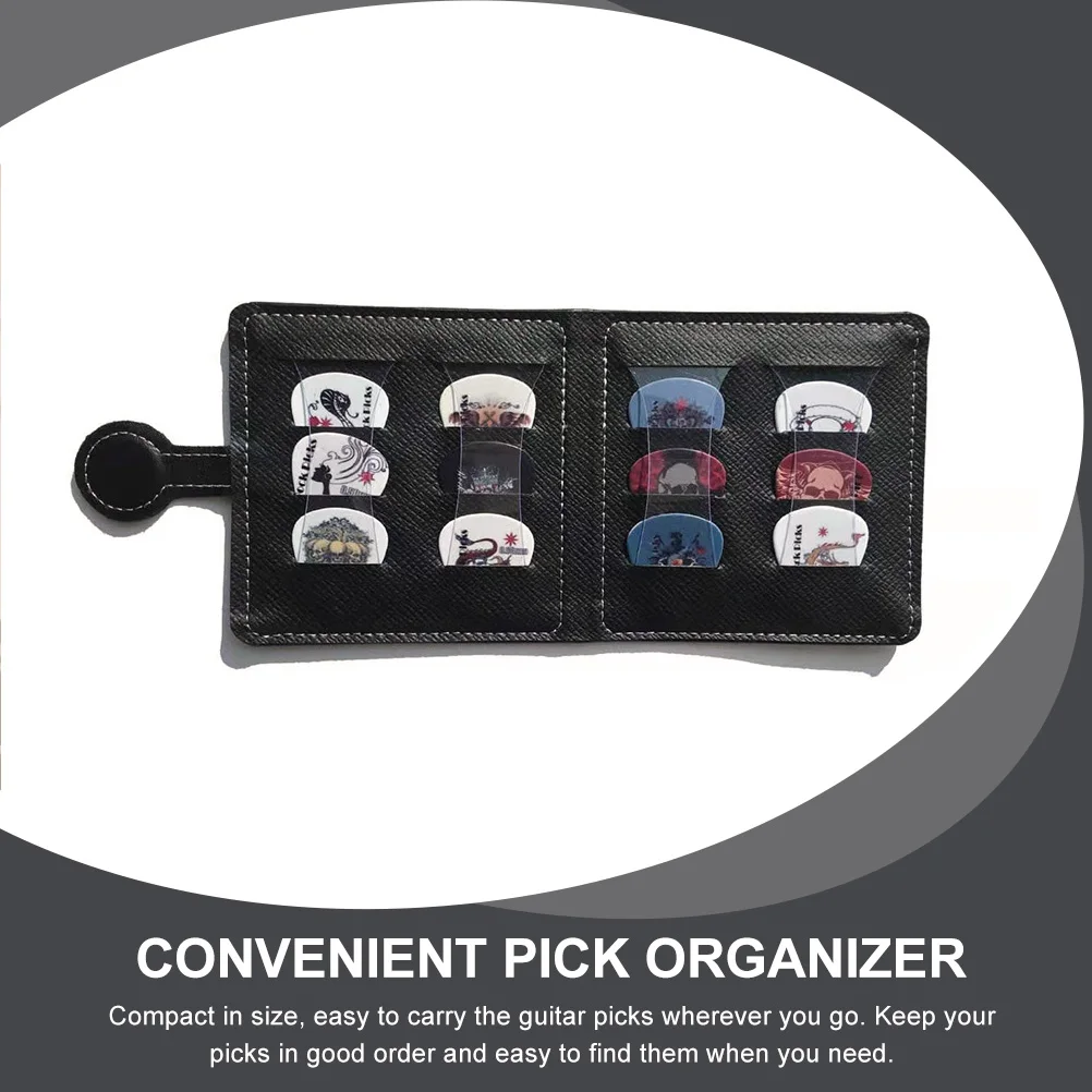 

Pick Bag Guitar Holder Case for Electric Picks Plectrum Clip Pouch Ukulele Supply Portable Organizer