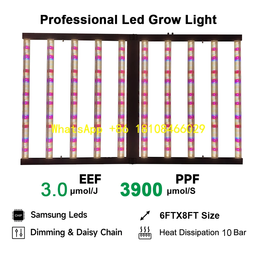 

Spectrum Foldable LED with Aluminum Body for Bloom 1300W Adjustable UV IR Dual Channel Indoor Plants Grow for Light