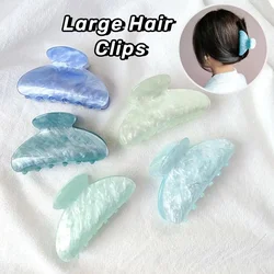 Jelly Colored Gloss Hair Claws,Clip for Women,Simple Geometric Ponytail Acrylic Hairpin,Headdress,Vintage Hair Clips for Girls