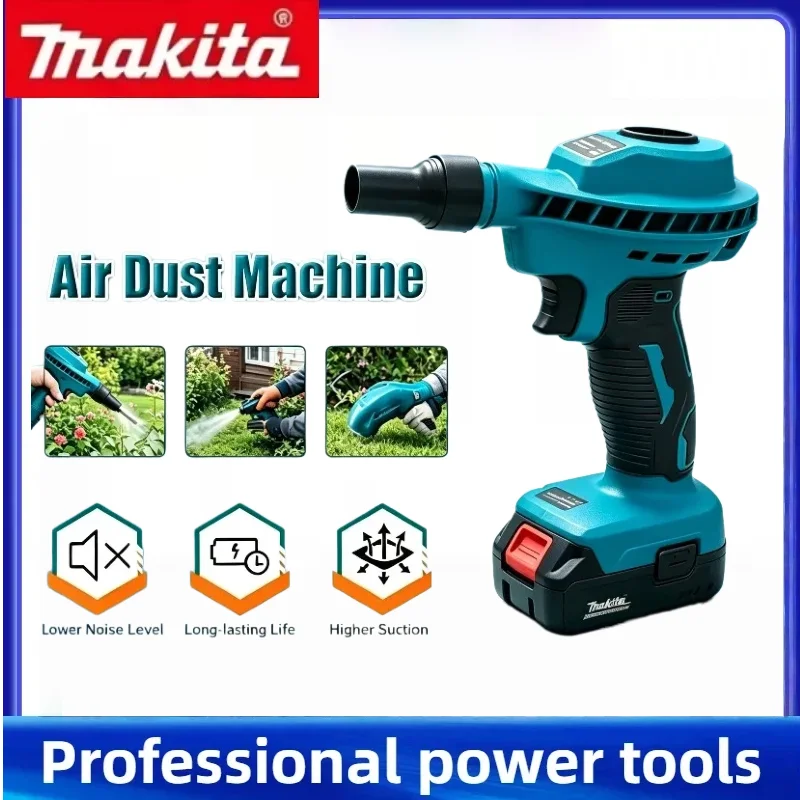 

Makita 18V Lithium Battery Powered Vacuum Inflator Strong Suction Dust Collection Fast Inflation Cleaning Tool