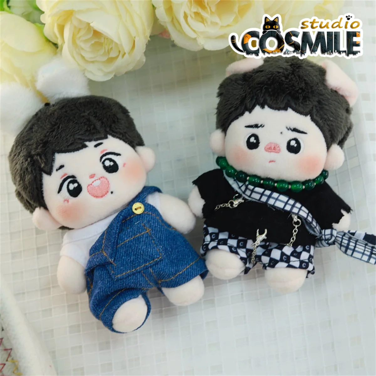 

The Untamed Xiao Zhan Wang YiBo Уличный танец Китая Костюм Plushie Stuffed 10 см Аксессуары для плюшевых кукол Кукольная одежда GG Dec