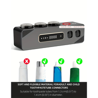 AAAN-UV Sanitizing Toothbrush Holder Smart Wall-Mounted Toothbrush Organizer Automatic Toothpaste Dispenser