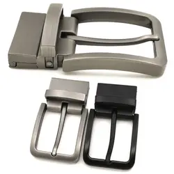 Men Metal Pin Belt Buckle 35mm Pin Buckle Rotatable Clip Buckle DIY Leather Craft Jeans Accessories for 2.8cm-3.4cm Wide Belt