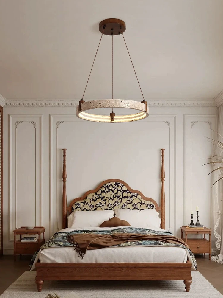 2026 Trendy Home Decoration Stone Wood Matches Better Chandelier Lighting Lustre Para Sala Estar For Foyer Dinning Room