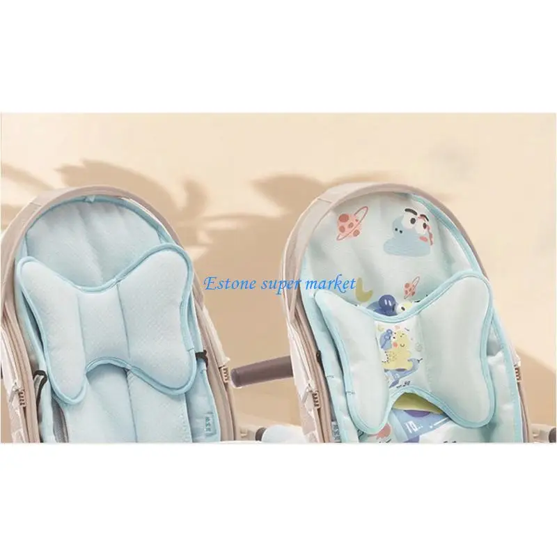 

090B Infant Strollers Straps Covers/Crotch Pad Breathable Fabric Toddler Strollers Harness Pad Comfortable Pad for 0 to 3 Year