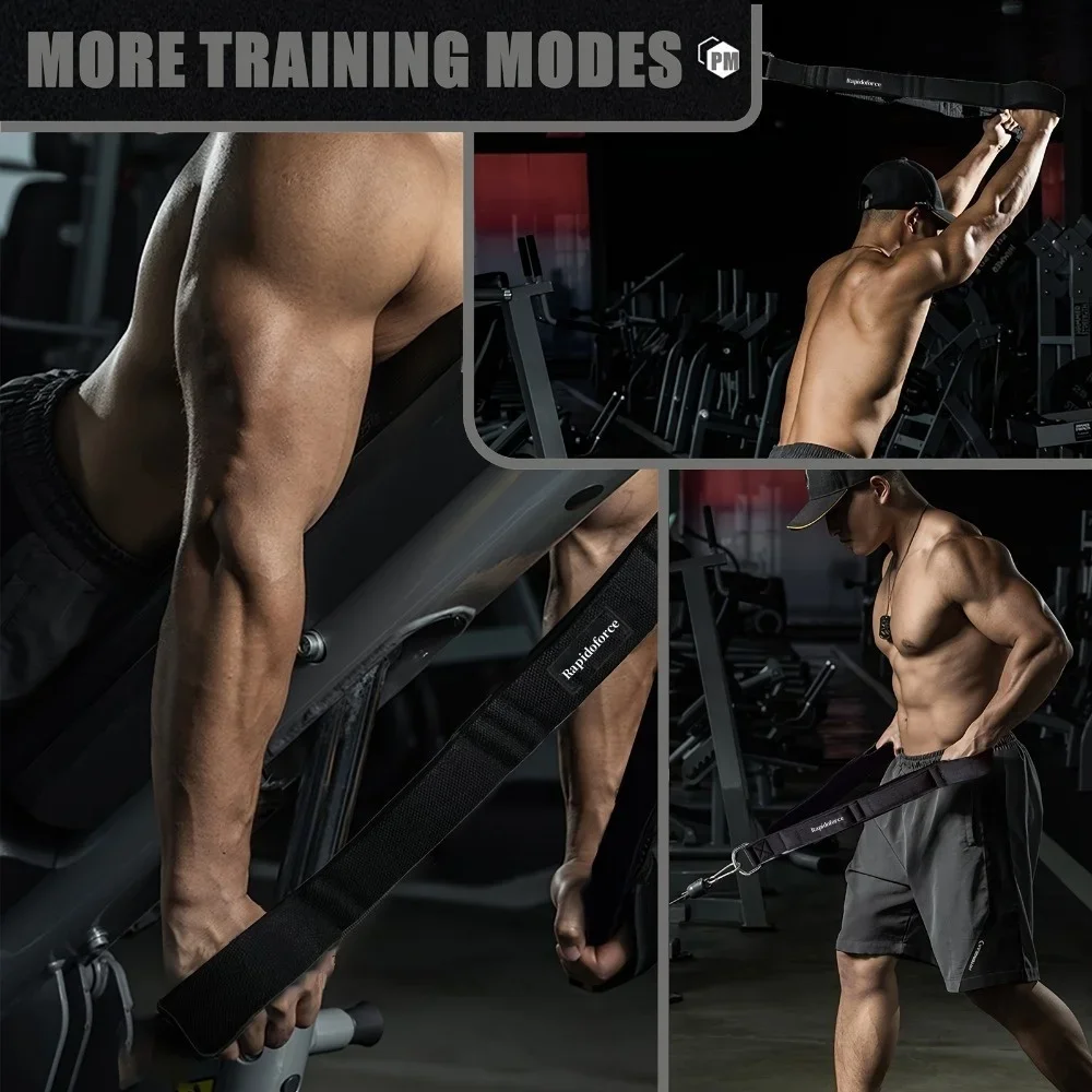 [Extra langes Triceps-Seil] Extra langes Triceps-Seil mit bequemem Griff | Trizeps-Seilzubehör zur Verbesserung der Übung – Detail 5