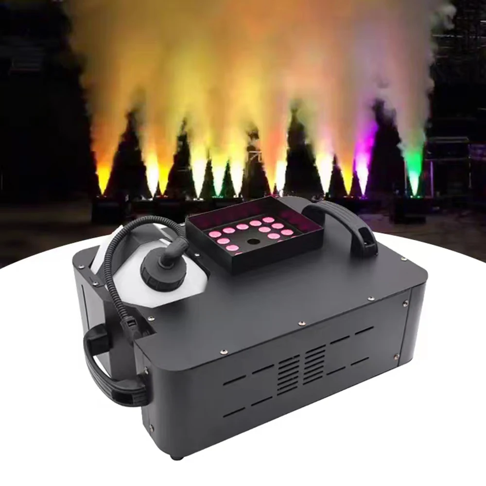 

1500W LED Fog Machine Vertical Smoke Machine 24X 9W Professional Fogger For Stage Equipment 110V/220V Optional