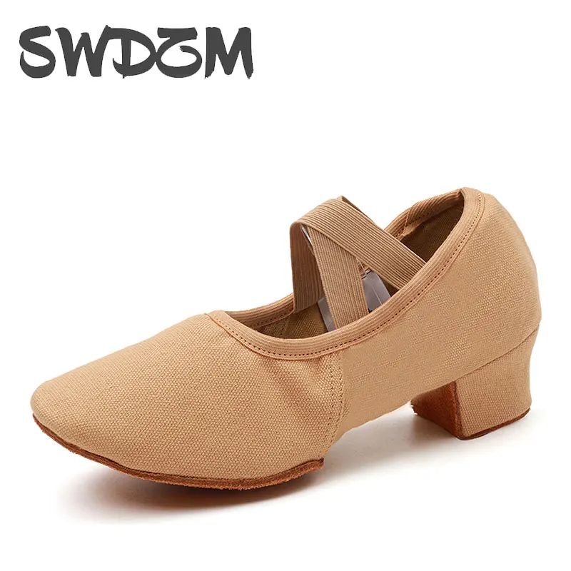 Women Dance Shoes Teacher Training Shoes Adults Latin Shoes Girls Soft sole Ballet Shoes Jazz Yoga Belly Dance Shoes Female