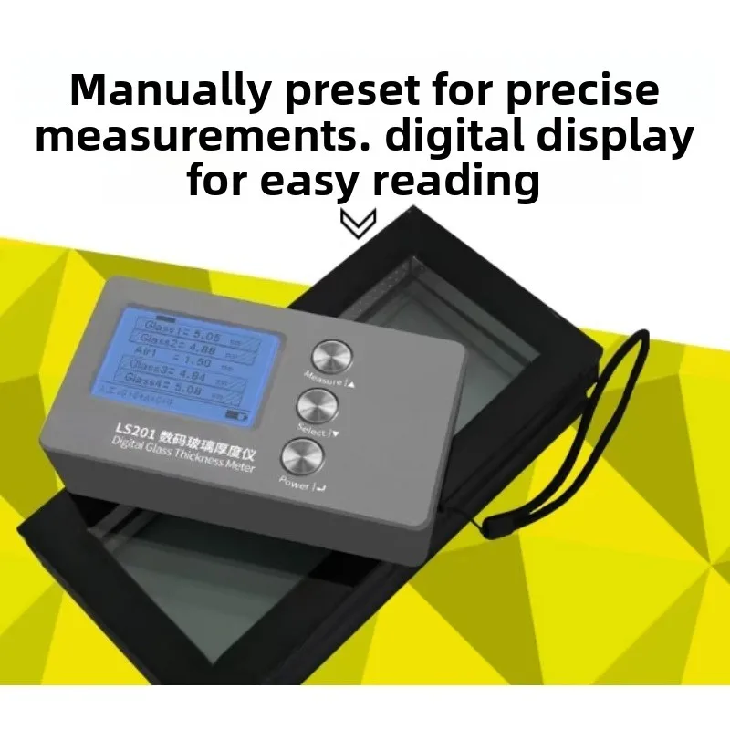 LS201 Curtain Wall Glass Thickness Detector, High Precision, Three Glass es and Two Cavities, Insulating Glass Can Be Used