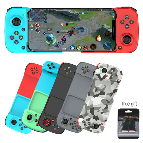 Controlador de juegos extensible inalámbrico D3 compatible con Bluetooth para teléfonos móviles Android IOS PC Gamepad Joystick Control de juego
