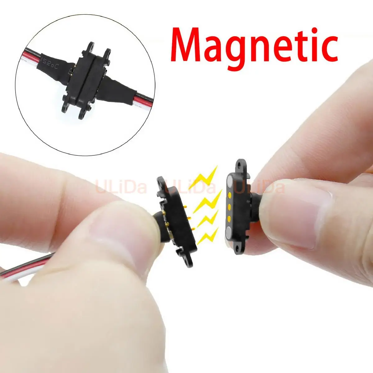 17 + 26 ซม.แม่เหล็ก JR สาย Snap-on สายไฟสําหรับ RC รถเครื่องบินเฮลิคอปเตอร์เรือ Drone