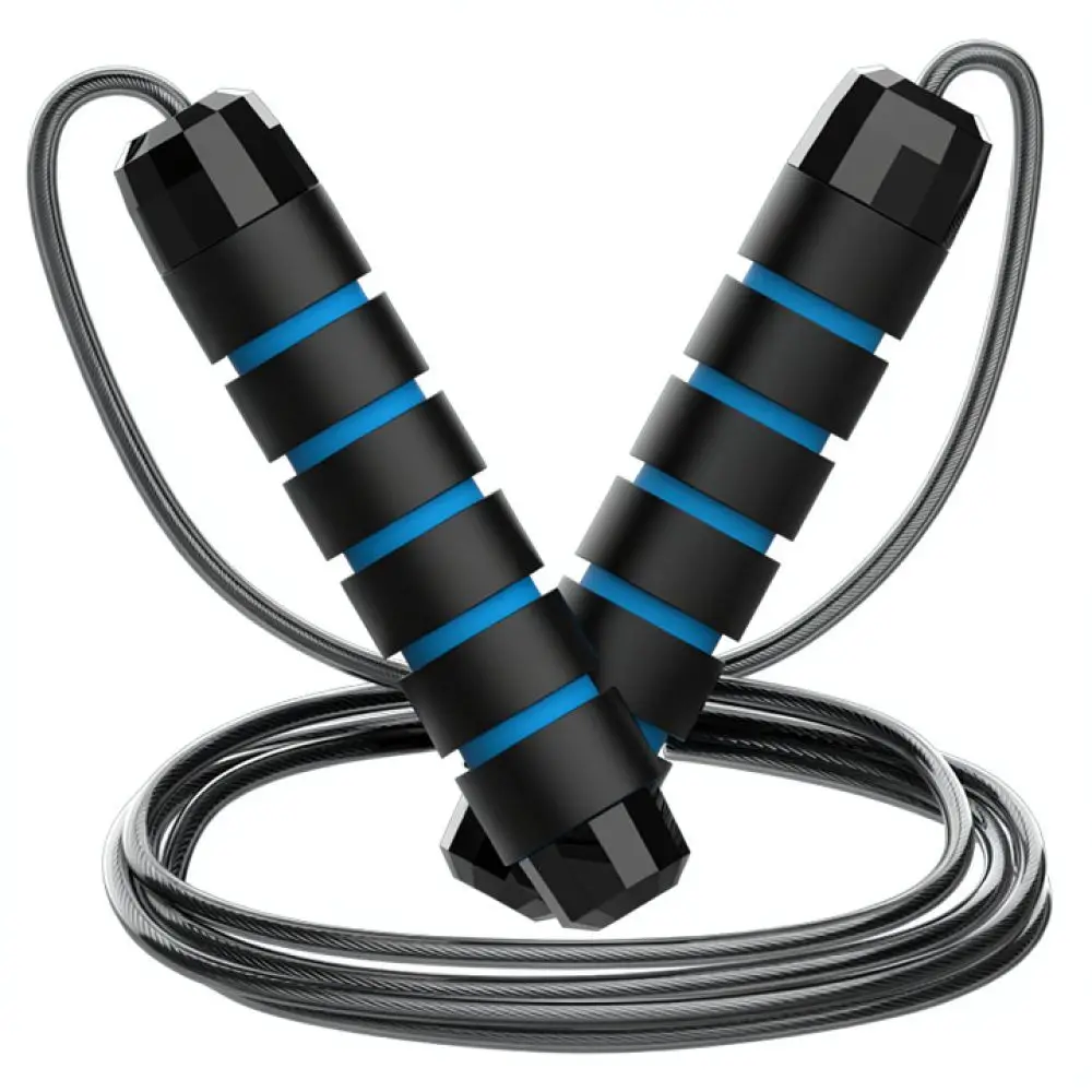 Portable Steel Wire Jump Rope Adjustable Fitness Skipping Tool For Cardio Training Workout Gym Sports Exercise