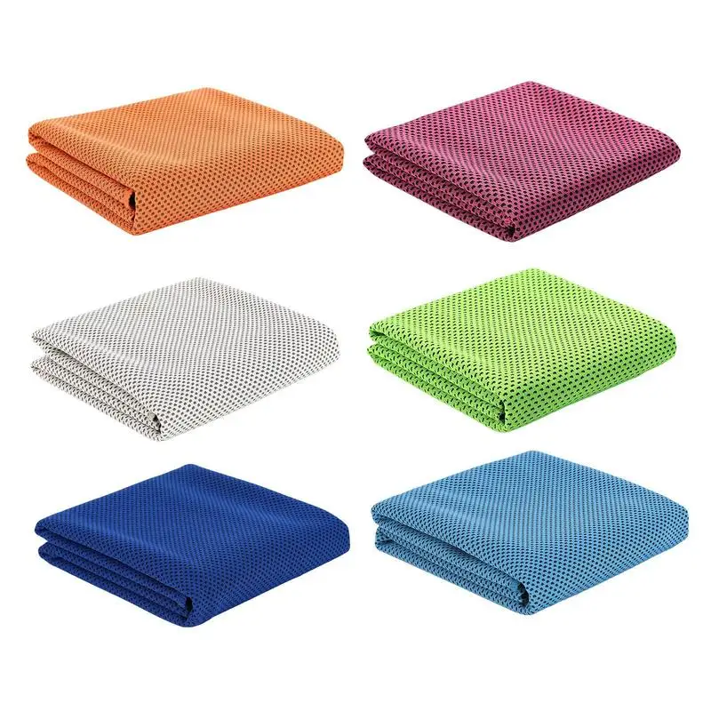 Cooling Cloths For Instant Cooling Relief Sports Cooling Towel Summer Travel Breathable Beach Towel Sport Running Cooling Scarf