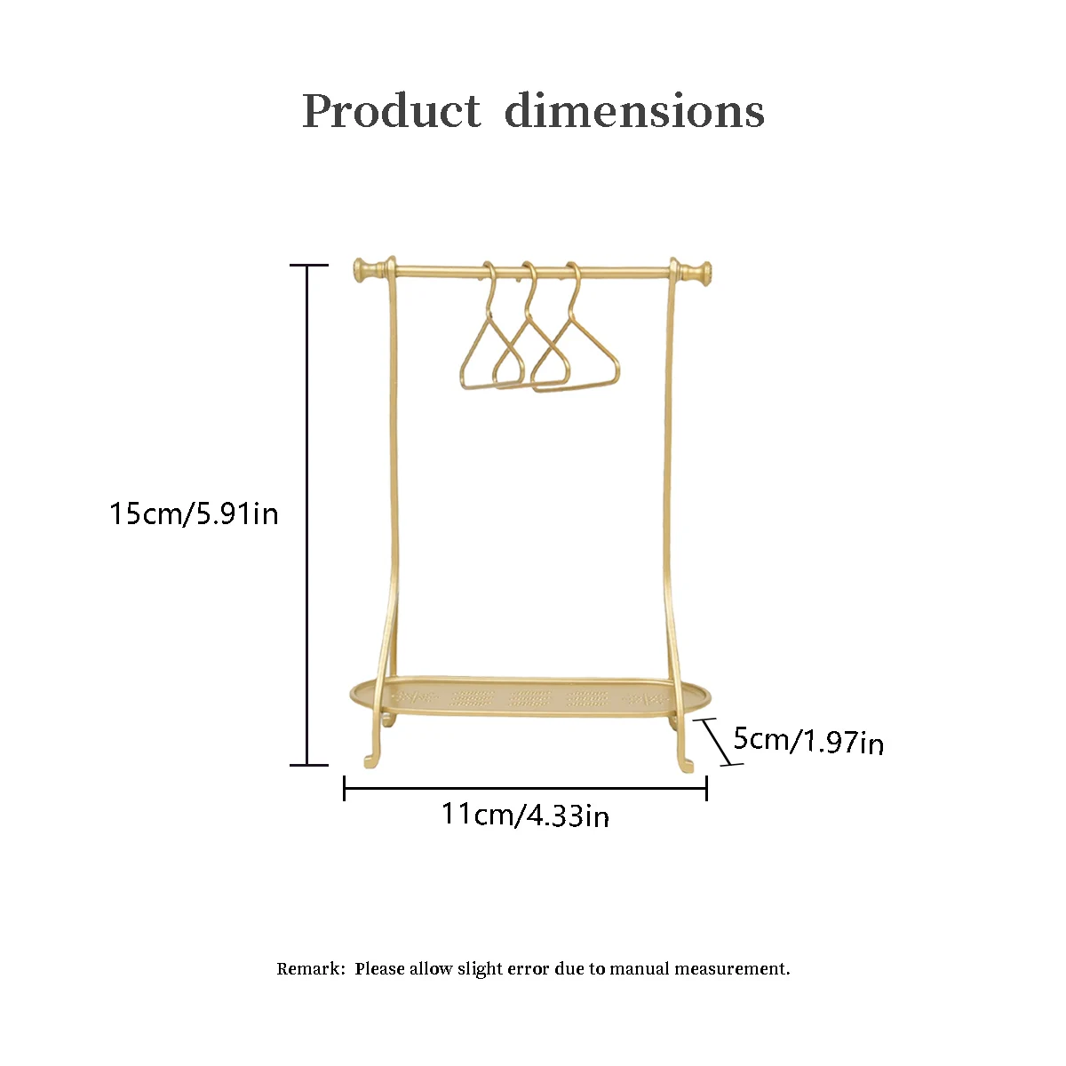 1:8-1:12 Metal Standing Coat Rack in Living Room & Bedroom For BJD OB11 Maileg Miniature Furniture