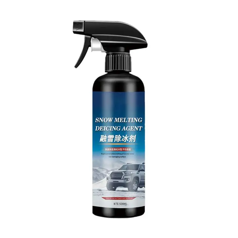 Car Windshield Cleaner Snow Melting And Deicing Agent 500ml Car De-Icing Spray Rapid Thawing Ice And Snow Remover Glass Freeze