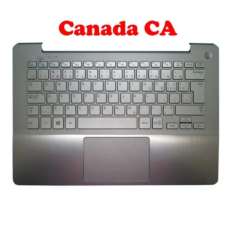 FR اللاتينية LA CA GR PalmRest ولوحة المفاتيح لسامسونج NP740U3E NP730U3E 740U3E 730U3E الإنجليزية فرنسا ألمانيا الشمال كندا جديد