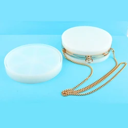 Handbag Silicone Mould Set Round Bag Making Mould Liquid Resin Bag Mould Diy Handmade Bag Craft Supplies