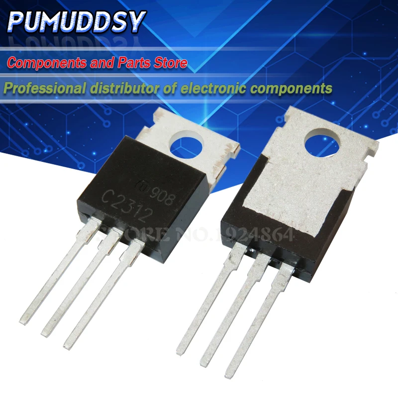 10PCS 2SC2312 TO220 C2312 TO-220 6A 20Vt IC