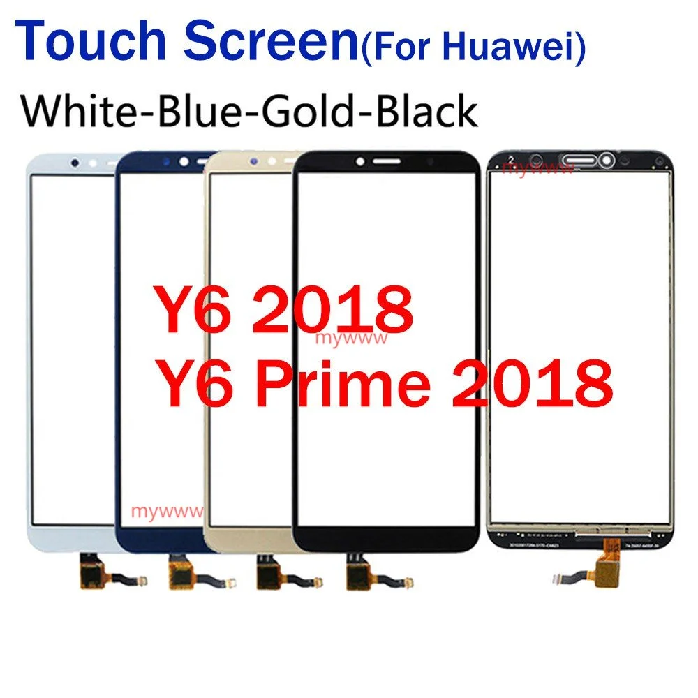 For Huawei Y6 2018 Y6 Prime 2018 Touch Screen For Huawei Y6 Prime 2018 Touch Screen Digitizer Front Glass Panel Sensor No LCD